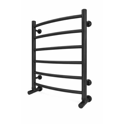 Scaldasalviette da bagno INOX CLASSIC 120W/230V 57x43 cm acciaio inox/nero