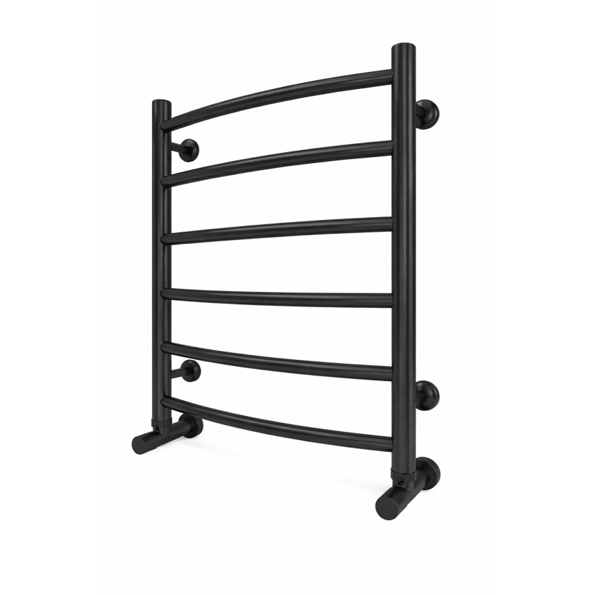 Scaldasalviette da bagno INOX CLASSIC 120W/230V 57x43 cm acciaio inox/nero