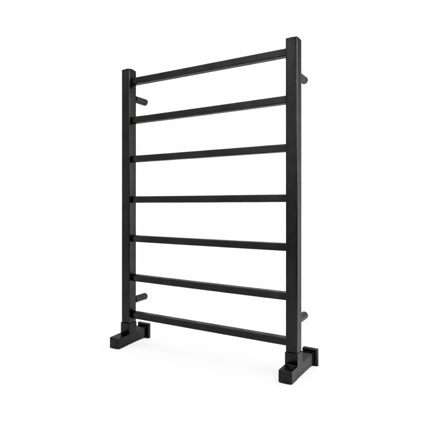 Scaldasalviette da bagno INOX TOKIO 161W/230V 77x53 cm acciaio inox/nero