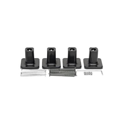 LARGO 541 W/230 V Scala da bagno Scaldasalviette con termostato, 120,6 cm, IP44, Nero, Sinistra, Profilo quadrato