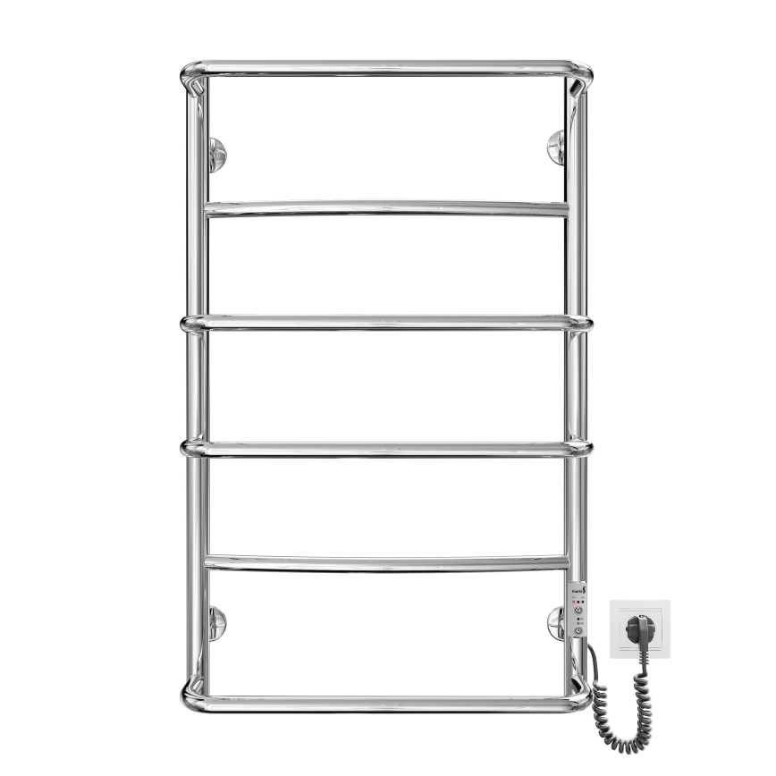 Scaldasalviette da bagno LUX 105W/230V 81x52 cm acciaio inossidabile/cromo lucido, lato destro