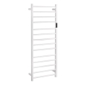 Scaldasalviette elettrico 45x132 cm 180W acciaio inox/bianco