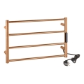Scaldasalviette elettrico 56x37 63W acciaio inox/ramato