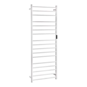 Scaldasalviette elettrico 60x168 cm 285W acciaio inox/bianco