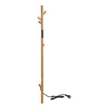 Scaldasalviette elettrico a barra 118 cm, 30 W, finitura oro