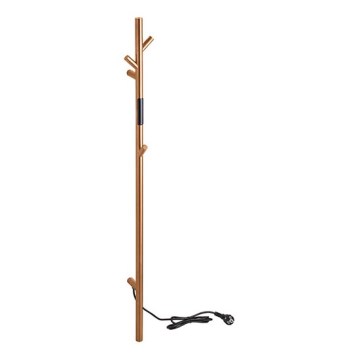 Scaldasalviette elettrico a barre 118 cm, 30 W, finitura rame