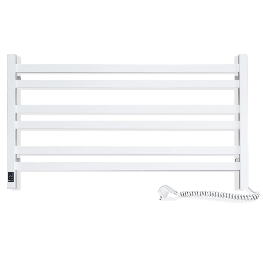 Scaldasalviette elettrico con termostato AVANGARD 181W 50x90 cm bianco destro