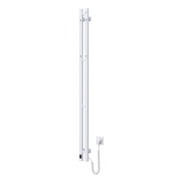 Scaldasalviette elettrico con termostato SILOUETTE 106W 150x9cm bianco destro