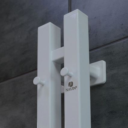 Scaldasalviette elettrico con termostato SILOUETTE 106W 150x9cm bianco lato destro