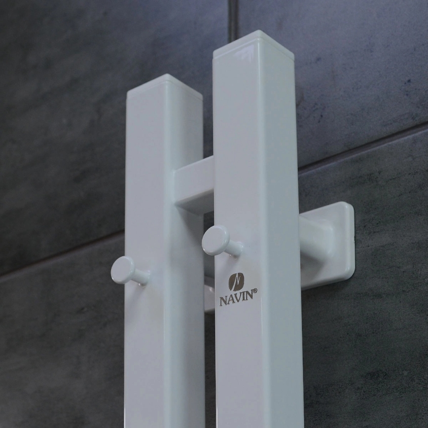 Scaldasalviette elettrico con termostato SILOUETTE 200W/230V 150,6 cm IP44 bianco destro