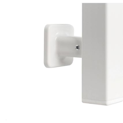 Scaldasalviette elettrico con termostato SILOUETTE 70W 120x9 cm bianco destro