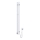 Scaldasalviette elettrico con termostato SILOUETTE 70W 120x9 cm, bianco, versione destra