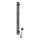 Scaldasalviette elettrico con termostato SILOUETTE 70W 120x9 cm nero destro
