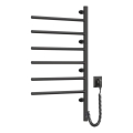 Scaldasalviette elettrico girevole con termostato ARABESQUE 105W 82x49 cm nero