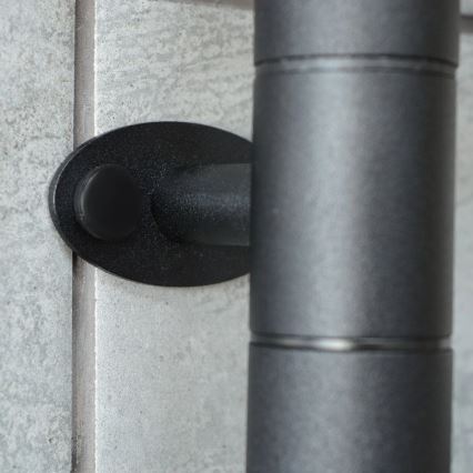 Scaldasalviette elettrico girevole con termostato ARABESQUE 105W 82x49 cm nero