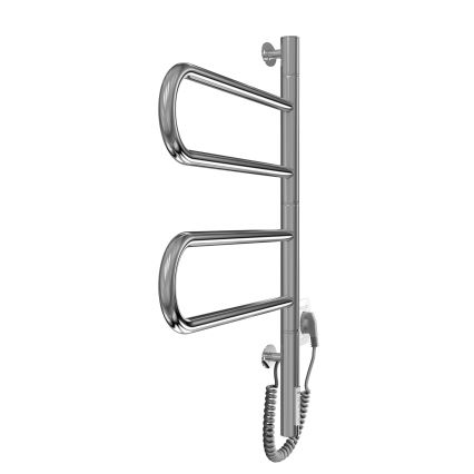 Scaldasalviette elettrico girevole TRISTAR 75W/230V 60x44,5 cm IP44 acciaio inox/cromo lucido