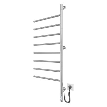 Scaldasalviette elettrico girevole VEER 95W/230V, 102,5 x 44,5 cm, in acciaio inox con finitura cromo lucido