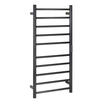 Scaldasalviette elettrico per asciugamani 45x96 cm, 130 W, acciaio inox/nero