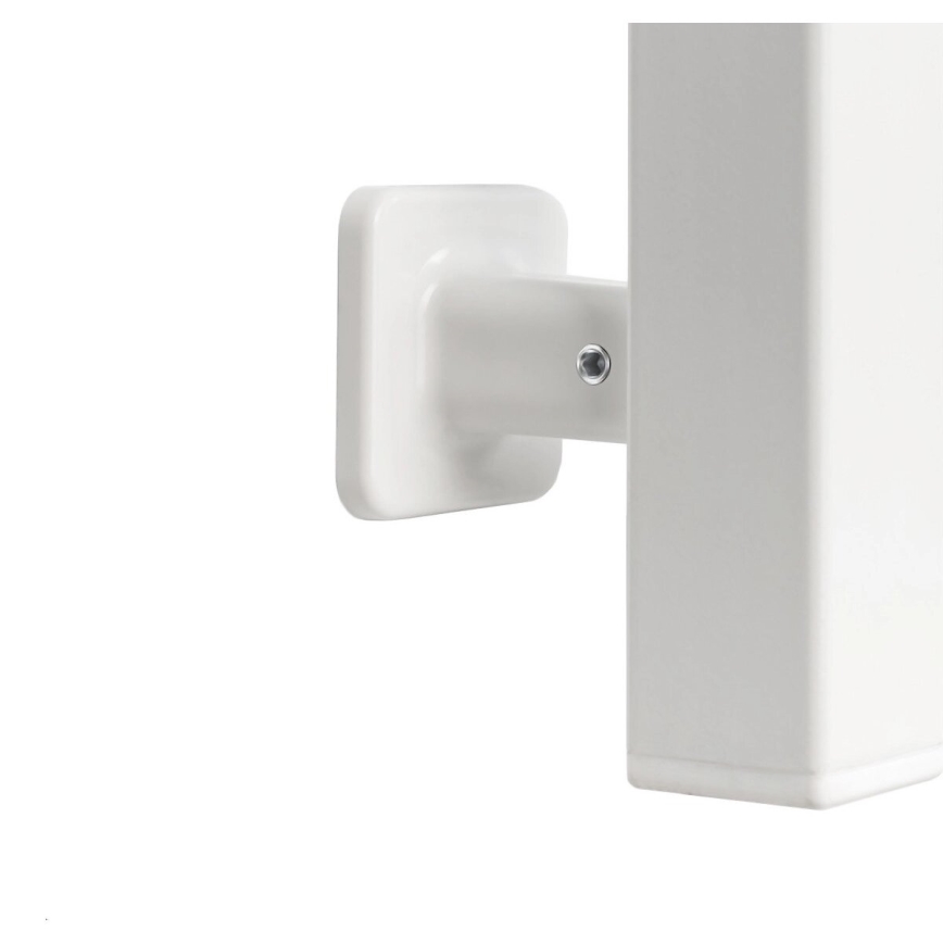Scaldasalviette elettrico con termostato SILOUETTE 187W/230V 120,6 cm IP44 bianco angolare destro