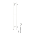 Scaldasalviette elettrico SILOUETTE 46W 100x16 cm bianco destro