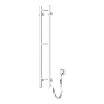 Scaldasalviette elettrico SILOUETTE 46W 100x16 cm bianco destro