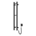 Scaldasalviette elettrico SILOUETTE 46W 100x16 cm nero, lato destro