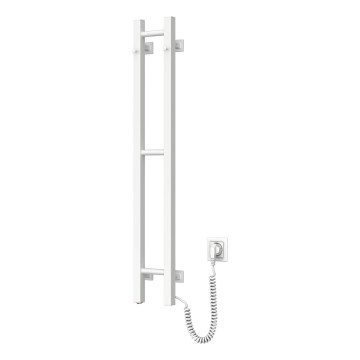 Scaldasalviette elettrico SILOUETTE 59W 101x16 cm, bianco, lato destro