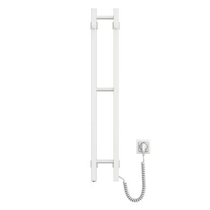 Scaldasalviette elettrico SILOUETTE 59W 101x16 cm, bianco, lato destro