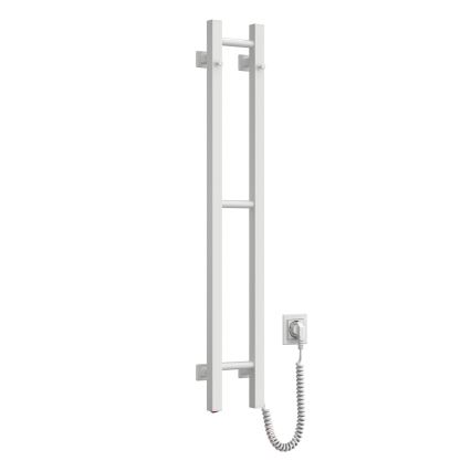 Scaldasalviette elettrico SILOUETTE 59W 101x16 cm, bianco, lato destro