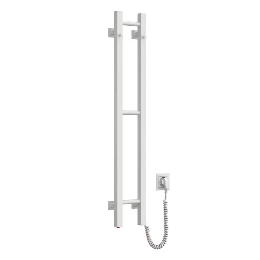 Scaldasalviette elettrico SILOUETTE 59W 101x16 cm, bianco, lato destro