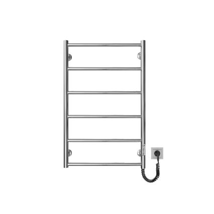 Scaldasalviette da bagno a scala CLASSIC 110W/230V 81x52 cm acciaio inox/cromo lucido lato destro