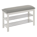 Scarpiera 48x81 cm bianco/grigio
