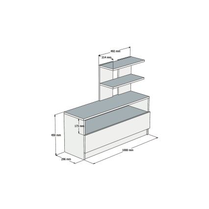 Scarpiera AIRY 45x100 cm marrone