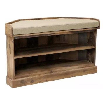 Scarpiera angolare RAMI 60x105 cm legno solido/palissandro