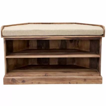 Scarpiera angolare RAMI 60x105 cm legno solido/palissandro