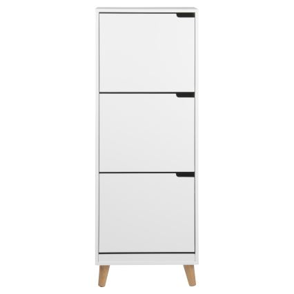 Scarpiera con 3 cassetti CARLY bianco