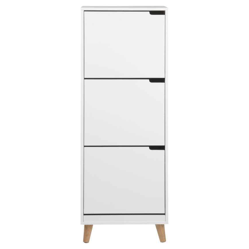 Scarpiera con 3 cassetti CARLY bianco