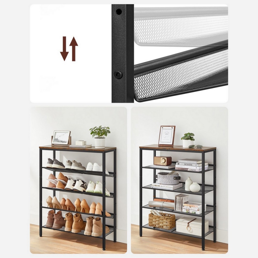 Scarpiera DAVOR marrone/nera