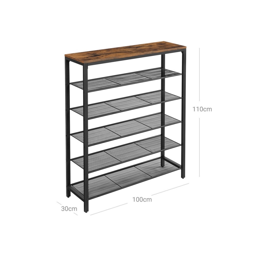 Scarpiera DAVOR marrone/nera
