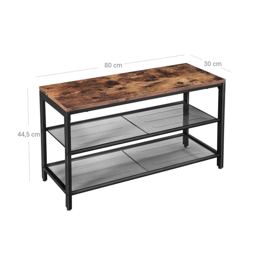 Scarpiera DAVOR marrone/nera