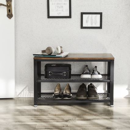 Scarpiera DAVOR marrone/nero