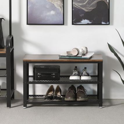 Scarpiera DAVOR marrone/nero