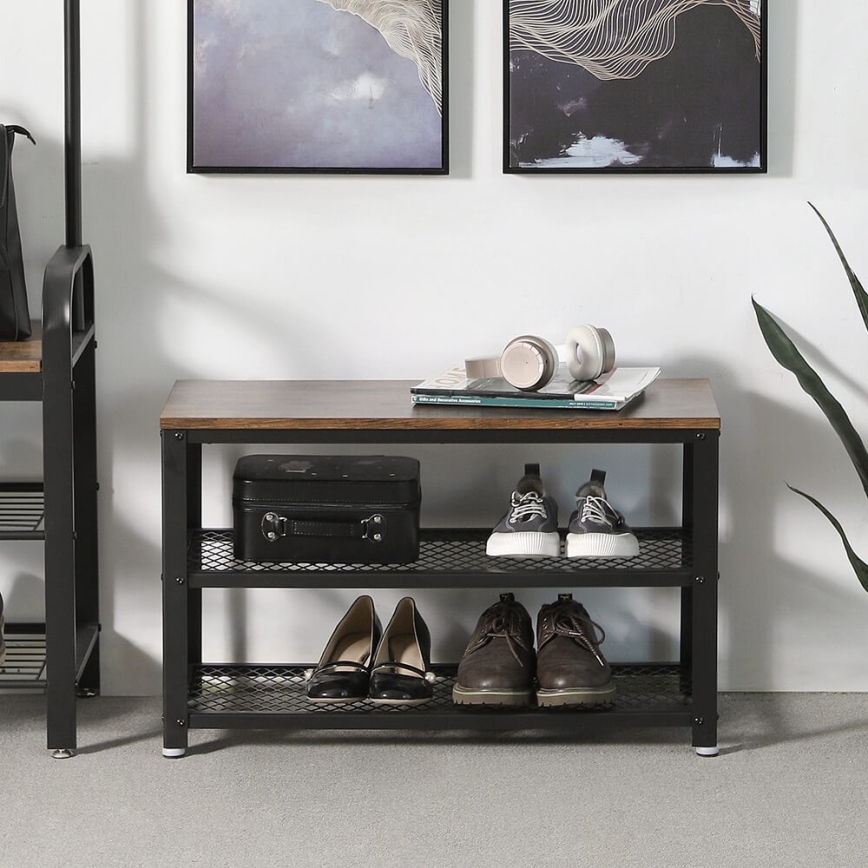 Scarpiera DAVOR marrone/nero