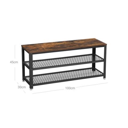 Scarpiera DAVOR marrone/nero
