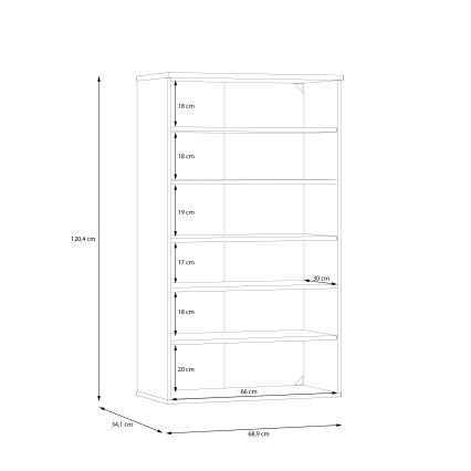 Scarpiera ETON rovere artisan