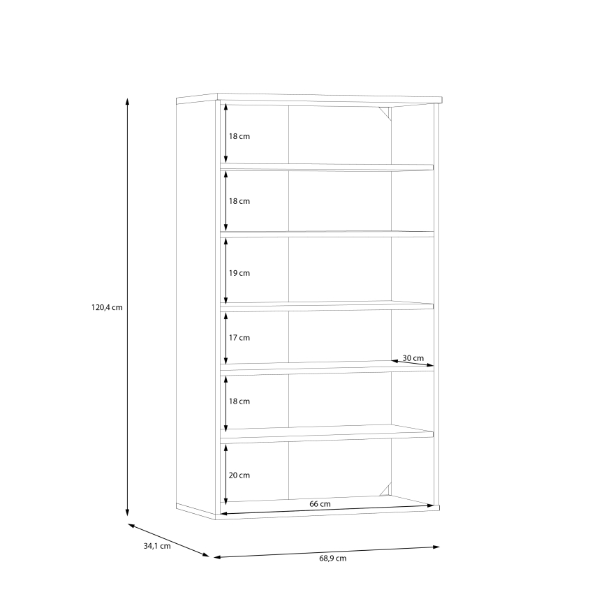Scarpiera ETON rovere artisan