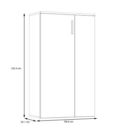 Scarpiera ETON rovere sonoma/bianco
