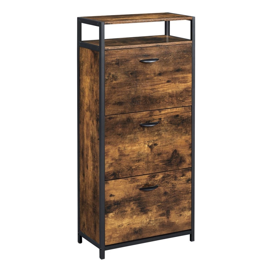 Scarpiera FIRA marrone/nero