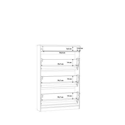 Scarpiera KAVI in rovere Artisan