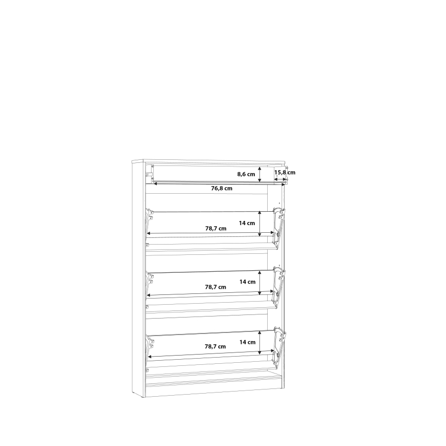 Scarpiera KAVI rovere artisan